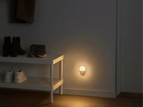Lightbulb-Shaped Stick-On Nightlights