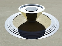 Mirrored Sand Cone Sculptures Image 3