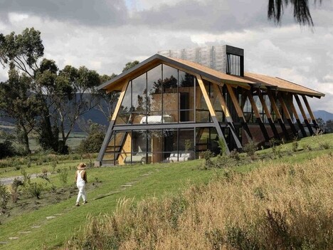 Hillside Wooden Rib Houses