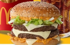 Stacked Quarter-Pound Burgers