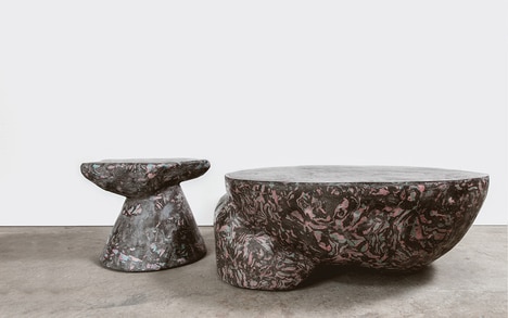 Neo-Scagliola Tables