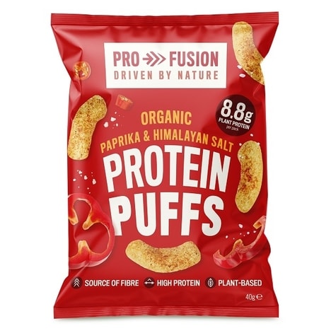 Fiber-Rich Puffed Protein Snacks