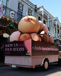 Mardi Gras-Themed Breast Campaigns