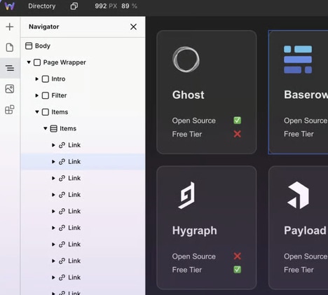 Visual Web Builders