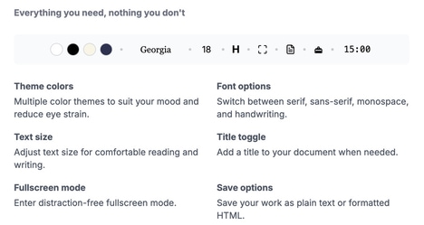 Focused Writing Tools
