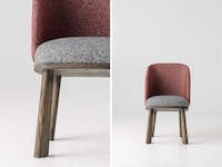 Curved Back Wooden Chairs Image 3