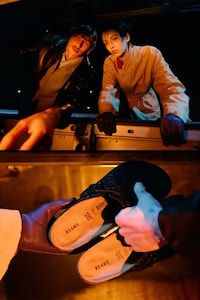 Embossed Leather Clogs Image 3