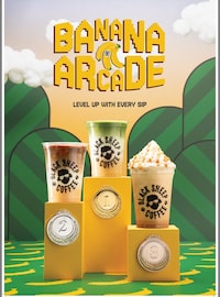 Banana-Themed Cafe Arcade Menus Image 1