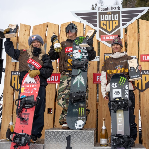 Snowboard Slopestyle Athlete Celebrations