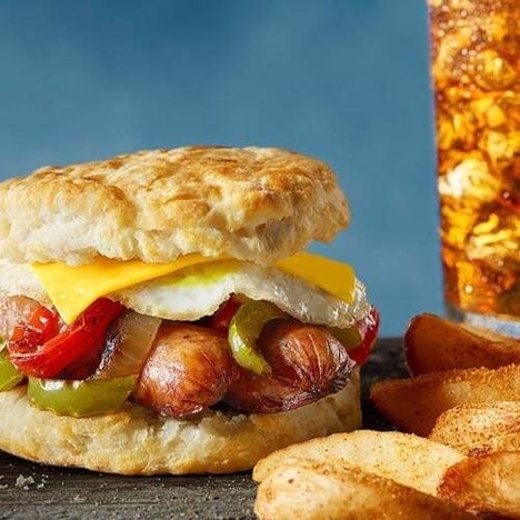 Smoked Sausage Breakfast Biscuits