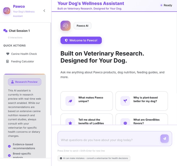AI-Powered Dog Nutrition Assistants