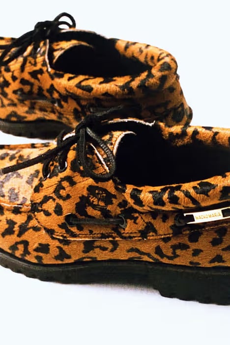 Textural Hairy Boat Shoes