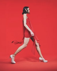 Triple-Strap Hybrid Heels Image 1