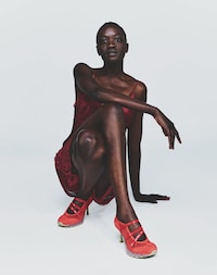 Triple-Strap Hybrid Heels Image 2