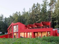Red Steel Forest Houses Image 2