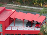 Red Steel Forest Houses Image 3