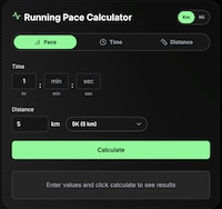 Pace Calculation Tools Image 1