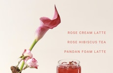 Seasonal Rose Cream Lattes