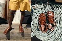 Italian Leather Sandals Image 1