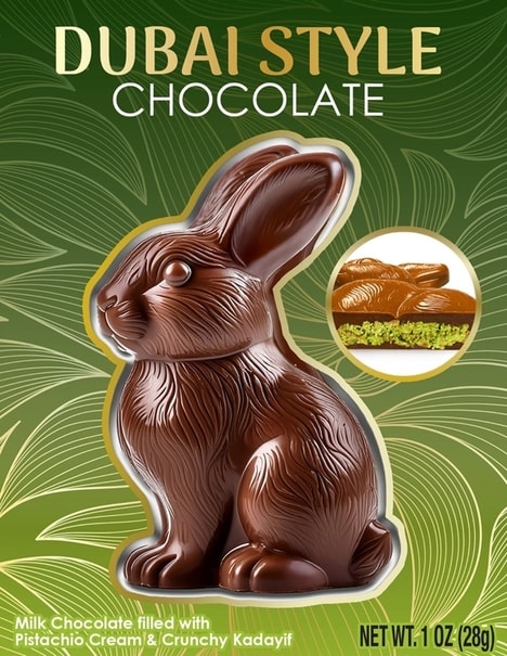 Pistachio-Filled Easter Bunnies