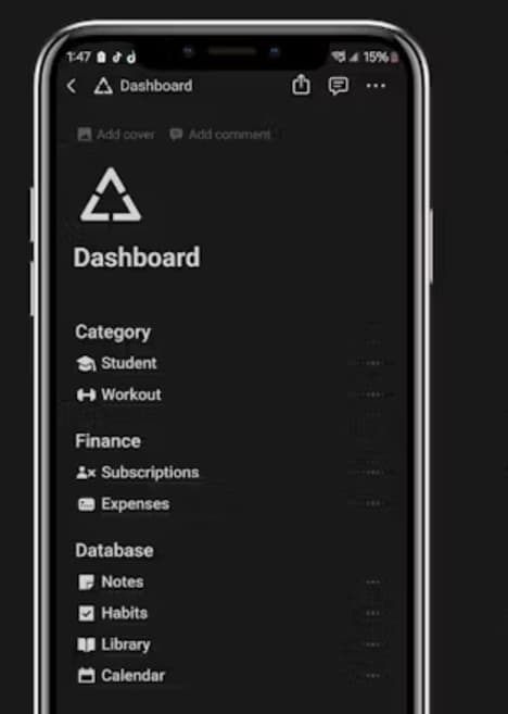 Productivity Dashboard Templates