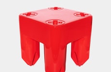 Screw Motif Stools