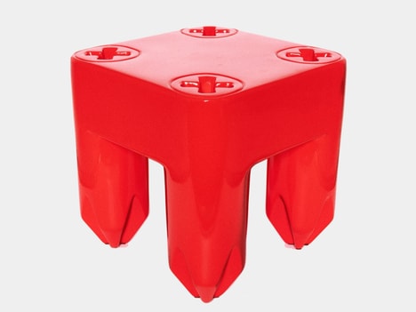 Screw Motif Stools