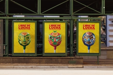 Wrestler-Inspired Lollipop Ads