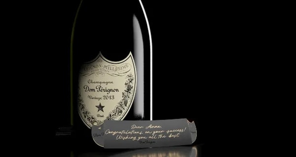Hidden-Message Champagne Labels