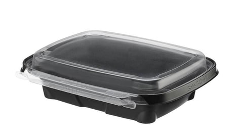 Black-Base Foodstorage Clamshells