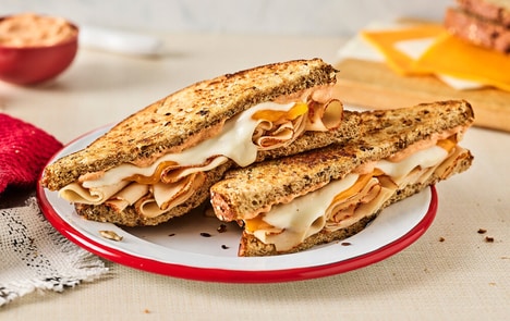 Protein-Packed Grilled Cheeses