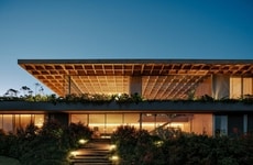Timber Grid Roof Houses