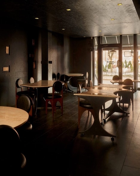 Stealthy Circular Dining Interiors