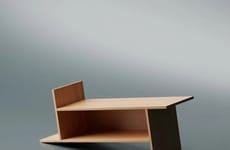 Angular Wood Bookracks