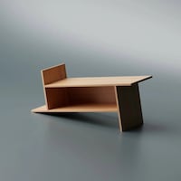 Angular Wood Bookracks Image 1