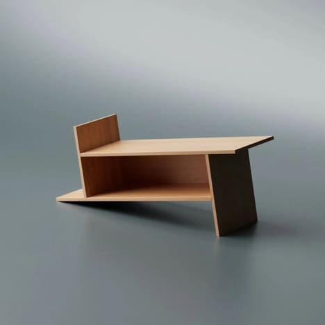 Angular Wood Bookracks