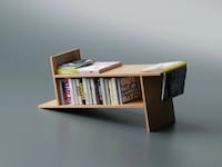 Angular Wood Bookracks Image 2