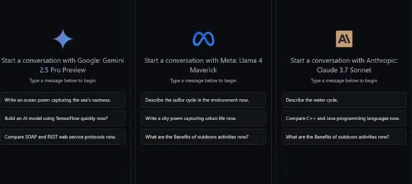 Multi Model AI Chats : Multi Model AI Chats