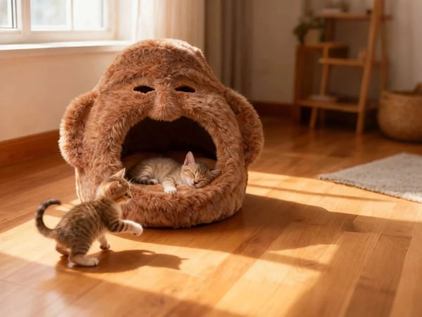 Monkey-Shaped Cat House