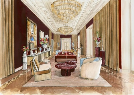 Roman-Inspired Intimate Lounge Spaces