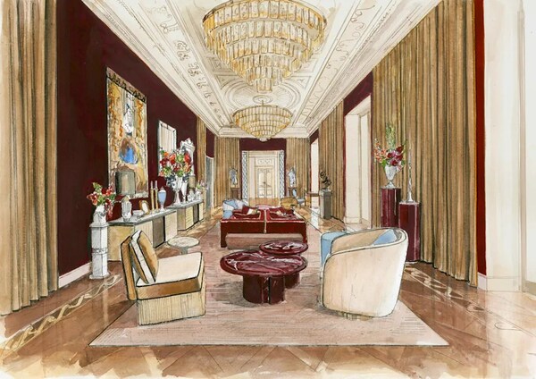 Roman-Inspired Intimate Lounge Spaces