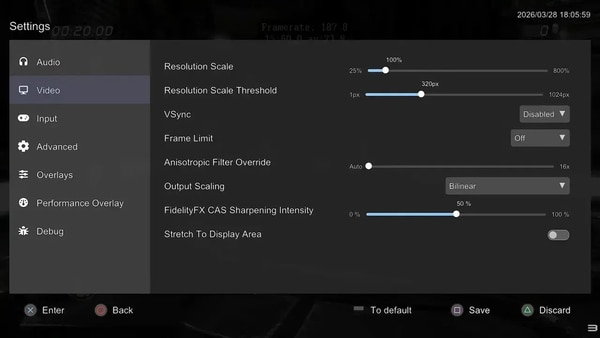 Handheld Emulation Interface Updates