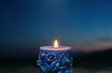 Sculpted Floral Beeswax Candles