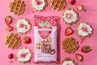 Strawberry Brioche Style Waffles Image 1