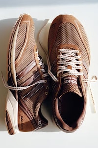 Woven Leather Sneakers