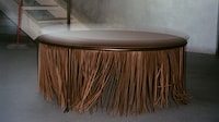 Fringed Leather Tables Image 2