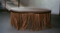 Fringed Leather Tables Image 3