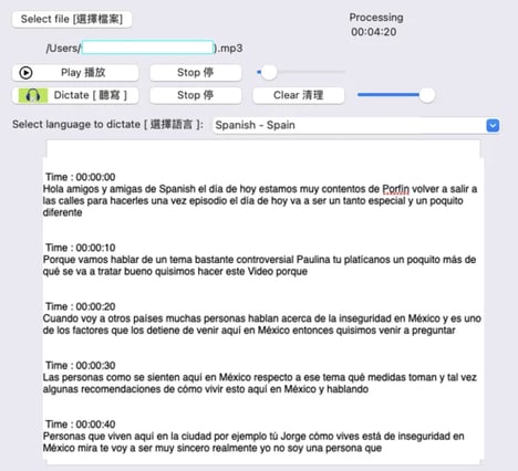 Speech Transcription Tools