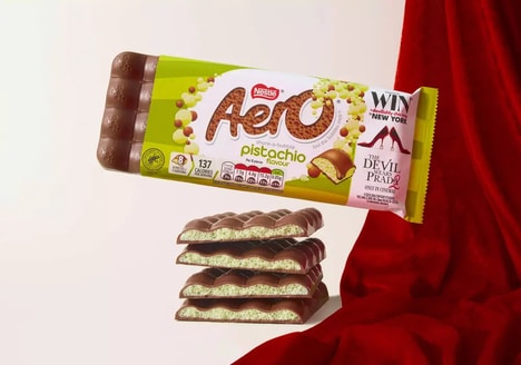 Airy Pistachio-Filled Chocolates