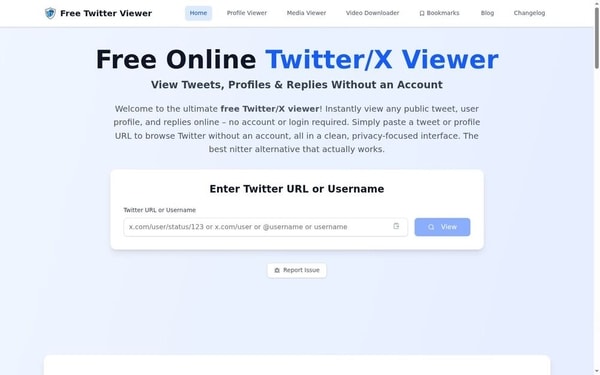 Login-Free Tweet Browsers